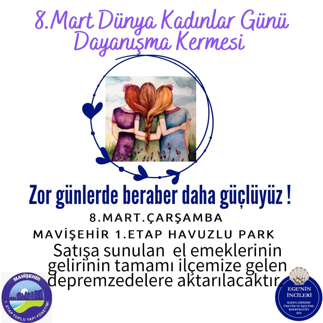 08 MART 2023 ÇARŞAMBA KADINLAR GÜNÜ KERMESİ